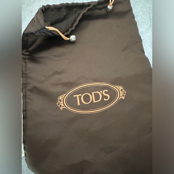 Moving Sale | TOD'S Leather Scrunch Ballet Flats Brown Dark 8.5 with orginal bag - Picture 15 of 15